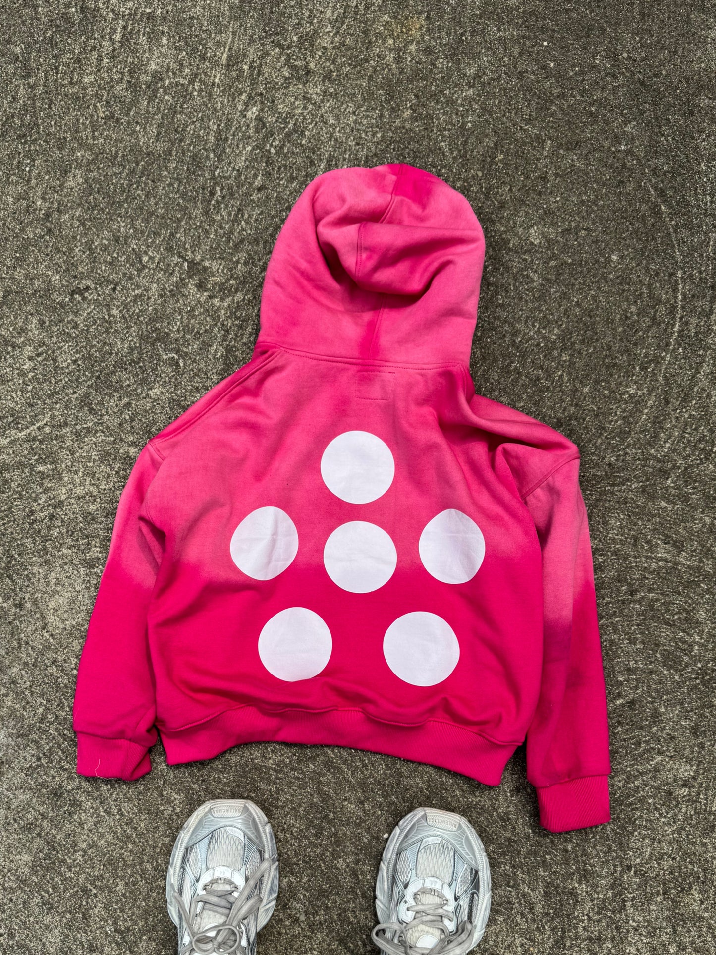 YKPARO PINK FADED ZIPUP