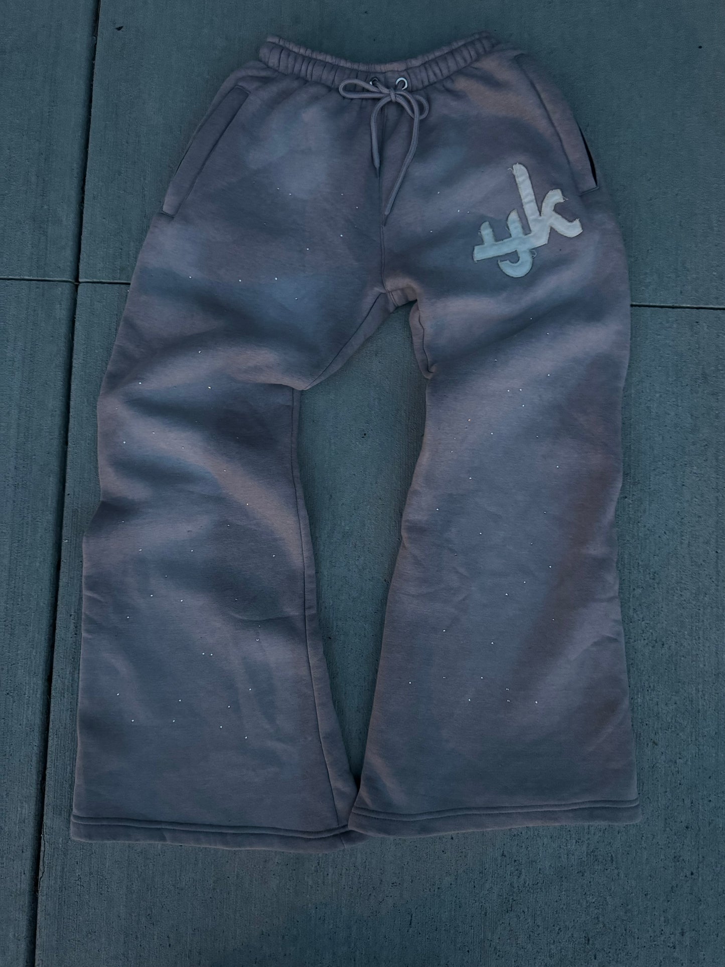 YK RHINESTONE SWEATPANTS