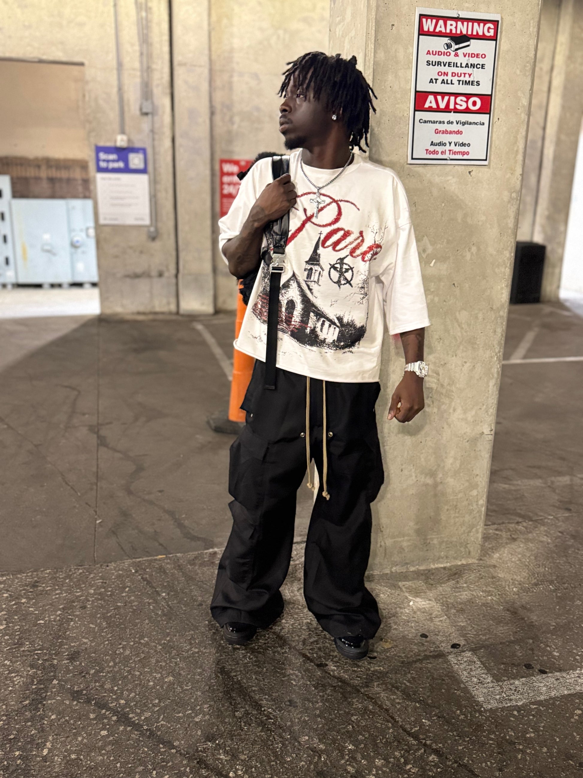 WHITE YKPARO TEMPLE TEE