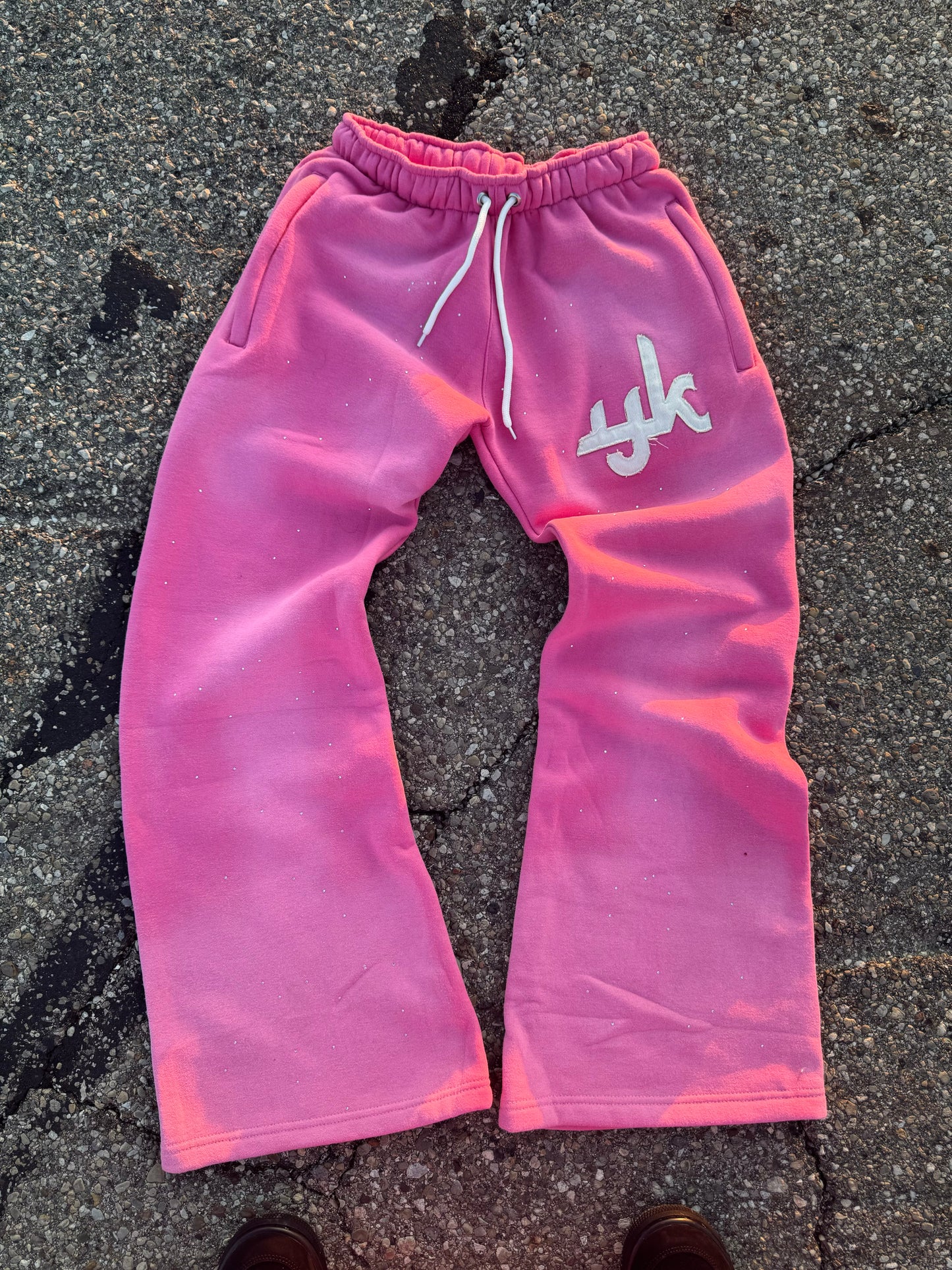 YK RHINESTONE SWEATPANTS